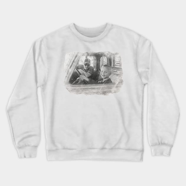 Father and Son Crewneck Sweatshirt by unclejohn